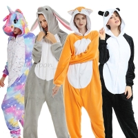 Unicorn Onesie Pajamas for Women, Kids, and Adults - Kigurumi Panda, Cat, and Unicornio Sleepwear for Winter