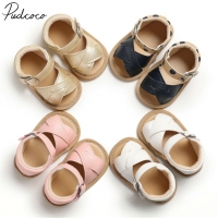 Breathable Non-Slip PU Leather Baby Sandals for Boys and Girls (0-18M)