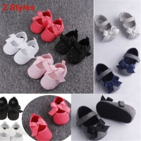 Soft Sole Bowknot Infant Sneakers for Toddler Girls by Pudcoco.