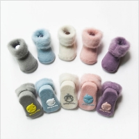 Non-slip Baby Floor Socks Winter Thick Baby Terry Socks Warm Newborn Cotton Boys Girls Cute Toddler Socks Non-slip Floor Socks