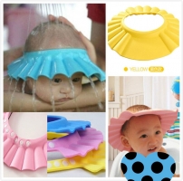 2022 Brand New Baby Children Kids Safe Shampoo Bath Bathing Shower Cap Hat Wash Hair Shield adjustable elastic Shampoo Cap
