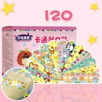 Kids Waterproof Cartoon Bandages - 120pcs Adhesive Hemostatic Strips for Wounds and Cuts