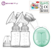Electric and Manual Breast Pump Set with Silicone Suction, for Unilateral and Bilateral Breastfeeding, BPA-Free and Safe for Baby.