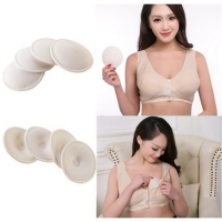 8Pcs Feeding Breast Pads Soft Absorbent Cotton Washable Reusable Breastfeeding Breast Nursing Pads White Nursing Pads