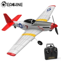 Mini Electric RC Airplane Trainer - Eachine P-51D with 400mm Wingspan, 2.4G 6-Axis, 14 Minutes Flight Time - Perfect for Beginners