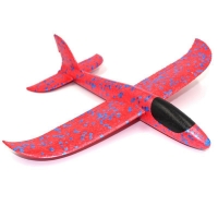 Kids' Outdoor Foam Glider Plane, Hand-Launch, 34.5*32*7.8cm, Educational and Fun Robot Toy Gift.