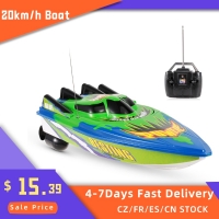 20km/h High Speed RC Boat Radio Controlled Brushed Motor Remote Control Boat Toys Suitable for Lakes and Pools No Battery
