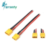 （ 10cm / 100mm ) 1 pair of XT60 Battery Male Female Connector Plug with Silicon 14 AWG Wire for 7.4v 11.1v 14.8v 22.2v battery