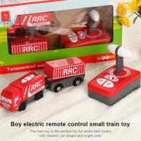 Electric Train Toy Set with Remote Control and Wooden Railway Track - Perfect Gift for Kids