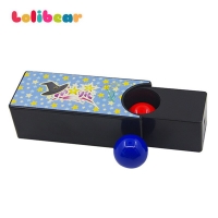Close-Up Magic Trick Box Prop - Turn Red Ball into Blue Ball - Magician Gimmick Illusion for Mystery Magic Gift