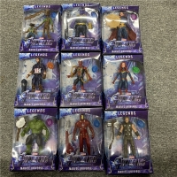 Marvel Avengers LED Action Figures for Kids - Thanos, Black Panther, Captain America, Thor, Iron Man, and Hulk Models