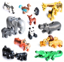Big Size Diy Building Blocks Animal Accessories Figures Lion Panda Compatible with Big Size Toys for Children Kids Gifts