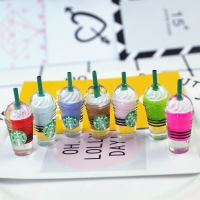 Straw Cup Ice Cream Cup Charms for Slime DIY Polymer Filler Addition Slime Accessories Toys Lizun Modeling Clay Kit for Children