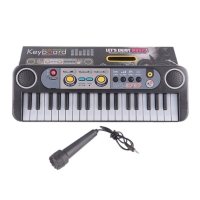 New Toys Musical Instruments Mini 37 Keys Electone Keyboard With Microphone Gifts Learning Educational Toys For Children