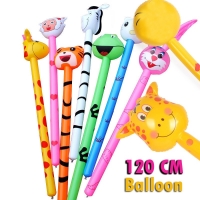 120cm Cartoon Inflatabel Animal Long Inflatable Hammer No Wounding Weapon Stick Baby Children Toys Random 1Pcs 20 Styles