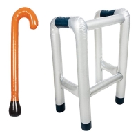 Inflatable Zimmer Frame Walking Stick Dress Up Funny Novelty Blow Up Prop Toy Accessory Inflatable Toys