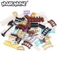 30pcs Marumine Building Block Parts for Constructing Brick Fences, Railings, Stairs, Houses, and Gardens (Compatible with Moc Idea Accessories 15332, 33303, and 30056)