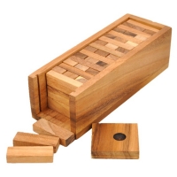Wooden Stacking Blocks Toy Set for Kids and Adults - Perfect for Parties and Entertainment