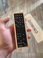 Wooden Domino Set - 28 Pieces for Kids - Educational Toy and Travel Game - Ideal Gift
