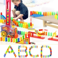 Electric Domino Train Set with 128 Colorful Blocks - Compatible with All Brands - Perfect Gift for Kids