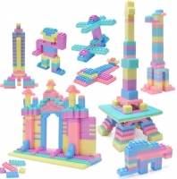 Colorful Macaron Building Blocks Set - 95/144/288 Pieces, Educational DIY Toys for Kids, Enhancing Creativity and Spelling Skills in Kindergarten - LXX