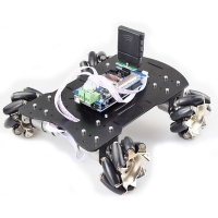 20KG Big Load 4WD All Metal Mecanum Wheel Omni Robot Car Chassis Kit with DC 12V Encoder Motor for Arduino DIY Project