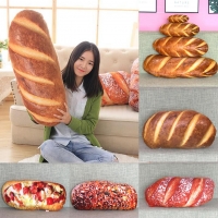 Long Butter Bread Meat floss Sesame Pizza Beefsteak Pillows Food Plush Pillow Simulated Snack Decoration Backrest Cushion