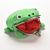 10X12CM Narutos Weapon Frog Shape Cosplay Soft Furry Coin Purse Wallet