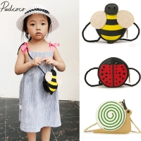 2018 Brand New Baby Girls Tassel Purse handbag Children Kids Cross-body shoulder bag Gifts Cartoon Animals Bag Snail Ladybug Bee
