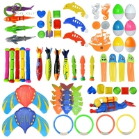 3/4Pcs ABS diving toys children's pool play water toys diving ring personal game water toys family travel YJN
