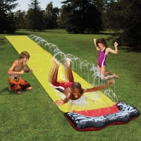 Lawn Water Slides 16ft Silp Slide with Spraying for Kids Boys Girls Children Garden Play Swimming Pool Games Outdoor Party Toys