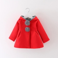 Baby Girl Rabbit Hooded Jacket - Autumn/Spring Wear | Cotton Outerwear