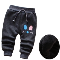 2019 Autumn & Winter New Baby Pants Cute Cartoon Plus Velvet Warm Children Boys Girs Pants 0- 3 Year