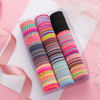 50PCS/Lot New Girls Cute Colorful Basic Elastic Hair Bands Tie Gum Scrunchie Ring Rubber Bands Children Fashion Hair Accessories