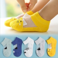 5 Pair=10PCS/lot Dot Kids Socks Summer Thin Comfortable Breathable Cotton Fashion Baby Socks Toddler Girls for 0~6 Year 2019 New
