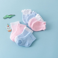 4 Pairs Anti-Scratch Baby Socks and Gloves with Breathable Elasticity- Perfect Shower Gift.