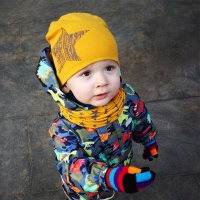 Autumn Winter Baby Hat Scarf Set Cotton Baby Boy Girl Hat Cap Star Print Kids Children Hats Newborn Bonnet Beanie Boys Caps
