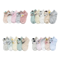 Baby Socks Newborn 5Pairs/lot Summer Mesh Thin Baby Socks for Girls Cotton Infant Casual Boy Girls Toddler Socks Cartoon