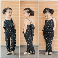 Girls' Cute Heart Overall Jumpsuits with Straps, Perfect for Babies and Kids