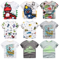 INPEPNOW Children T-shirt for Boy 2020 Animal Print Dinosaur Boys T Shirt for Girls Tops Cartoon Kids tshirt Clothes 5-14 Yrs