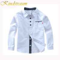 Boys' Solid Cotton Shirts by Kindstraum - Fashionable Brand Clothes for Spring & Autumn (Long Sleeve)