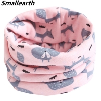 Warm Cartoon Cotton Scarf for Kids 0-10 Years Old, Suitable for Spring, Autumn, and Winter