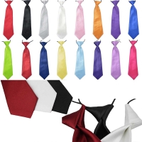 Solid Color Elastic Necktie for Boys, Ideal for School, Weddings and Formal Occasions