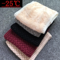 Thick Winter Scarf for Girls and Boys - Wool and Cotton Blend