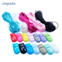 Silicone Teething Necklace Beads with DIY Polyester Cord for Baby Teething and Jewelry Making.
