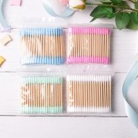 100pcs Double Head Cotton Swabs for Ear Cleaning and Cosmetics