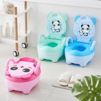 Baby Potty Training Toilet Seat Comfortable Backrest Cartoon Pots Portable Baby Pot For Children Potty Little Girl Toilet Bedpan