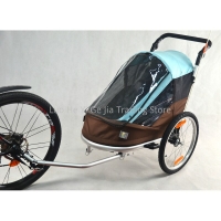 Bike Trailer with 20-Inch Inflatable Wheel, Multisport Trailer Baby Stroller/Jogger with Adjustable Handle
