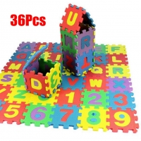 Russian Alphabet Foam Puzzle Mat - 36 Pieces for Babies' Early Learning and Crawling Exercise
