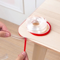 Transparent PVC Baby Corner Protectors - 1m Soft Edge Guard for Table and Furniture Safety